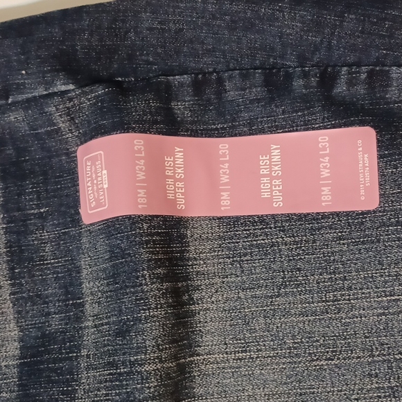 NWT Levi Strauss Signature Simply Stretch High Rise Super Skinny Jeans Sz. 18M - Picture 6 of 13